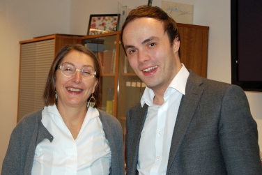Gli assessori all'integrazione Christine Baur (Tirolo) e Philipp Achammer (Provincia di Bolzano) in occasione del recente incontro ad Innsbruck