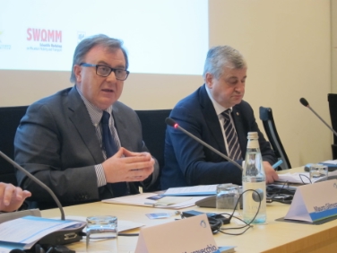 L'assessore Mussner con il collega trentino Gilmozzi (Foto Ufficio stampa Provincia Trento)