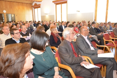 Tecnici e amministratori comunali al Forum a Nalles (Foto USP/rm)