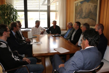 La delegazione dei pescatori con l'assessore Schuler ed i vertici del Dipartimento