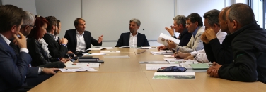 L'assessore Arnold Schuler nel corso dell'incontro
