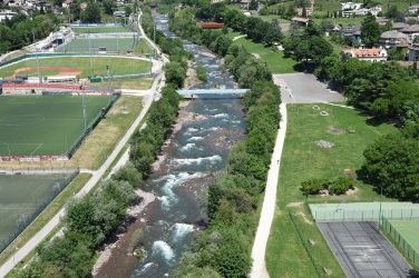 La zona della confluenza Talvera/Isarco, il tratto del Talvera fra Ponte Talvera e Ponte S.Antonio e la zona ai piedi di Castel Roncolo sono state migliorate nell'aspetto idro-ecologico. (Foto: USP/Rip.OpereIdrauliche)