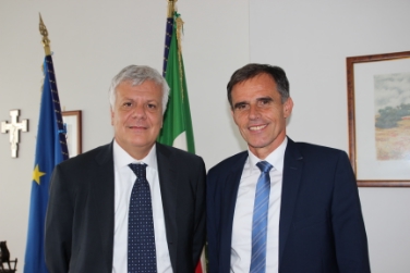 L'assessore Richard Theiner a Roma durante l'incontro con il Ministro dell'ambiente Gian Luca Galletti