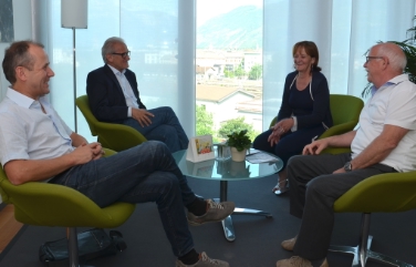 L'assessora Stocker con la delegazione dell'AVS