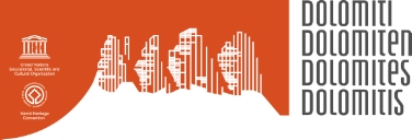 Il logo della Fondazione Dolomiti UNESCO