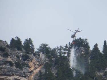 Incendio nel comune di Marebbe