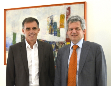 L'assessore Theiner ha ricevuto la visita istituzionale del console Spadinger (Foto USP/mpi)