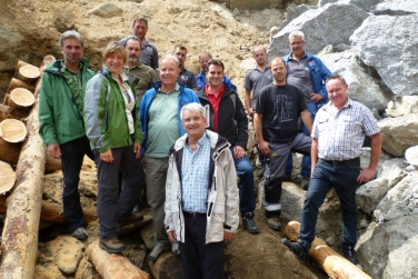 Sistemazione rii a Merano 2000 e Parcines visionata dall'ass. Schuler assieme a tecnici e sindaci. Nella foto sull'Alpe di Tablà a Parcines (Foto: USP/J.Weißensteiner)
