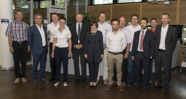 L'assessora Deeg con la delegazione altoatesina e i responsabili locali in Bassa Austria (Foto ©ecoplus)