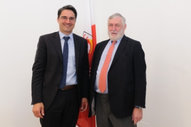 Il presidente Kompatscher con il presidente del Forum Alpbach Franz Fischler