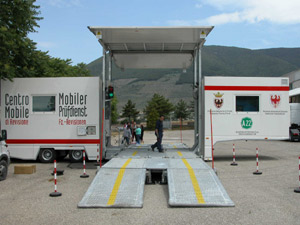La centrale mobile di controllo dei Tir sarà sostituita da una stazione fissa