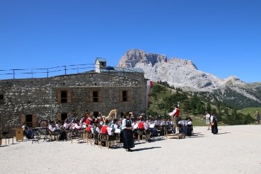 La banda musicale di Dobbiaco in concerto nell'ambito del Dolomites UNESCO LabFest