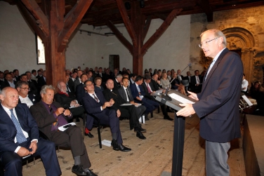 Carlo Romeo ha illustrato il ruolo del CLN a Bolzano (Foto USP/Verant)
