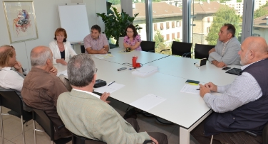 L'assessora Stocker nel corso dell'incontro con i sindacati
