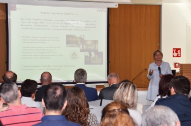 La responsabile del Laboratorio management e sanità della Scuola superiore Sant'Anna di Pisa, Sabina Nuti, ha presentato i risultati 2014 dello studio (Foto USP/mp)