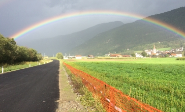 Vista della nuova circonvallazione di Vandoies di Sopra (FOTO: USP/Ufficio Tecnico strade Nord-Est)