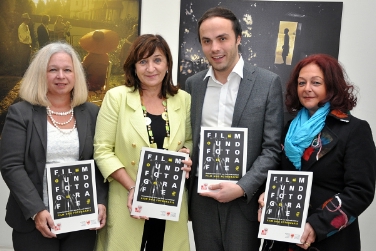 Presentata dagli assessori Palfrader e Achammer ad Innsbruck lanuova edizione dei "Kulturberichte" del Tirolo e dell'Alto Adige sul tema "Film und Fotografie" (Foto: Land Tirol/Pidner)