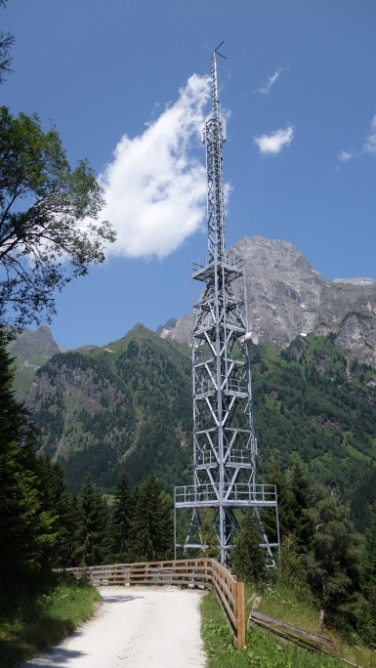 Il nuovo impianto tv messo in funzione dalla RAS a Fleres in alta val d'Isarco