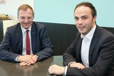 L'assessore Achammer con il vicepresidente dell'Austria superiore Stelzer a Linz (Foto Land Austria superiore/Thomas Brandstetter)