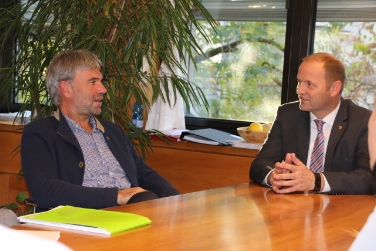 L'assessore Arnold Schuler con il collega tirolese Josef Geisler (Foto USP/rt)