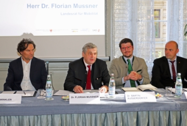 L'assessore Mussner nel corso del suo intervento