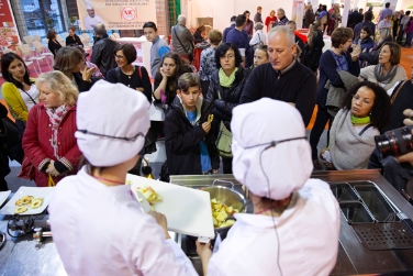 La scuola del Gusto Aslago alla Nutrisan 2014 (Foto: Fiera di Bolzano)