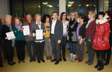 I partecipanti al primo corso con l'assessore Christian Tommasini