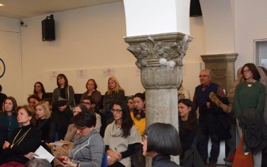 Sono molti i giovani altoatesini che hanno voglia di occuparsi di cultura e creatività in modo professionale. Alcuni di loro erano presenti in sala (Foto: USP/M.Diquirico)