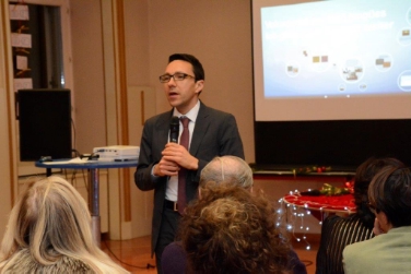 L'assessore provinciale Tommasini ha ribadito l’importanza strategica del progetto per la diffusione del plurilinguismo e lo sviluppo socio-culturale dell’Alto Adige (Foto: USP/M.Diquirico)