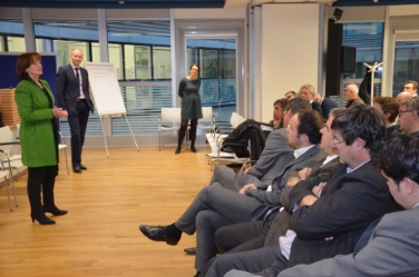 L'assessora Martha Stocker nel corso del suo intervento