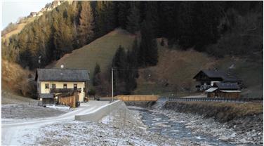 è stato messo in sicurezza da eventi di piena Rio San Vigilio a San Vigilio di Marebbe in Val Badia (Foto: Rip.Opere idrauliche)