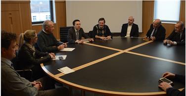 CLE e cantieri: parti coinvolte a confronto dal vicepresidente della Provincia Christian Tommasini (al centro) - Foto:USP/F.Oliver
