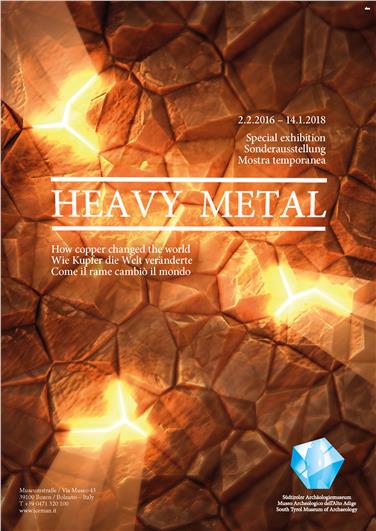 Il manifesto della mostra "Heavy Metal"