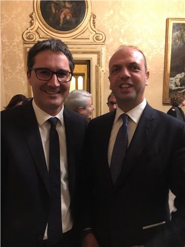 Il presidente Arno Kompatscher oggi a Roma con il Ministro degli Interni Angelino Alfano