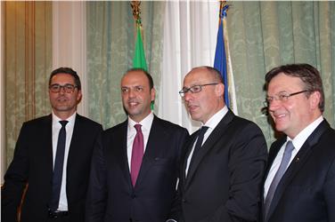Kompatscher, Rossi e Platter ricevuti a Roma dal Ministro dell'Interno Angelino Alfano