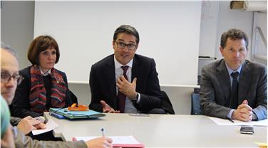 Trattativa con i sindacati per il rinnovo del contratto dei provinciali: Waltraud Deeg, Arno Kompatscher e Hanspeter Staffler