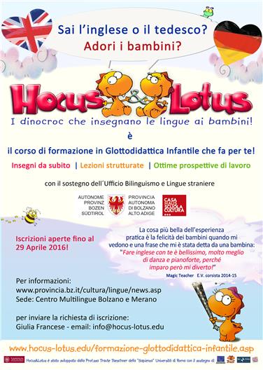 La locandina del corso