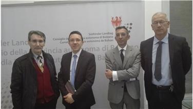Vicepresidente Tommasini incontra neo presidente Upad Lucchin (Foto: USP/Dip.Cultura Italiana)