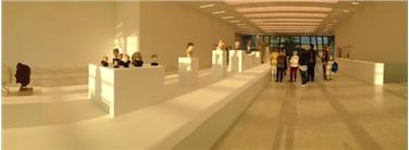 I partecipanti al progetto Voluntariat per les llengües in visita alla mostra "Museio Museion" (Foto: Voluntariat per les llengües)