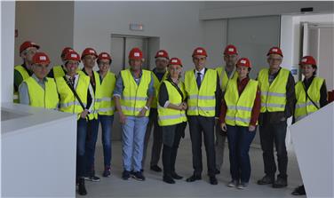 La visita nell'impianto di Bolzano sud con l'assessore Theiner (Foto Ufficio gestione rifiuti)