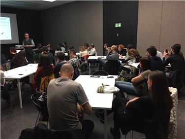 Al Museion a Bolzano esperienze di politiche giovanile delle Province di Bolzano e di Trento a confronto (Foto: USP/Servizio Giovani Cultura italiana)