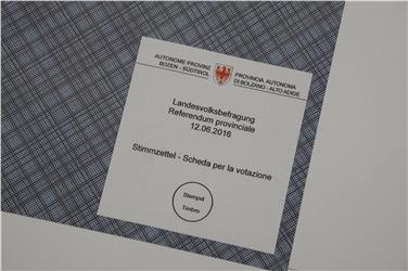 La scheda del voto sull'aeroporto