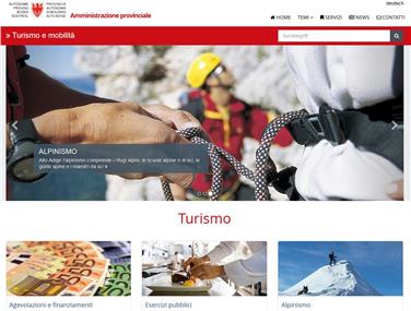 Online il nuovo sito web provinciale dedicato al turismo