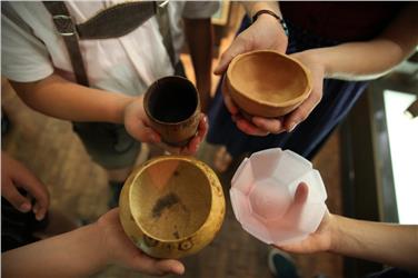 Il laboratorio del vasaio al Museo del vino di Caldaro