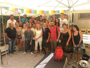 Dal 18 al 28 luglio 2016 a Corleone una trentina di ragazzi dell’Alto Adige e del Trentino partecipano a un campo della legalità. Vi ha partecipato anche l'assessore Christian Tommasini (4° da dx) assieme alla collega trentina Sara Ferrari