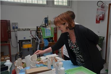 Visita dell’assessora Stocker alla cooperativa sociale “Kaleidos”