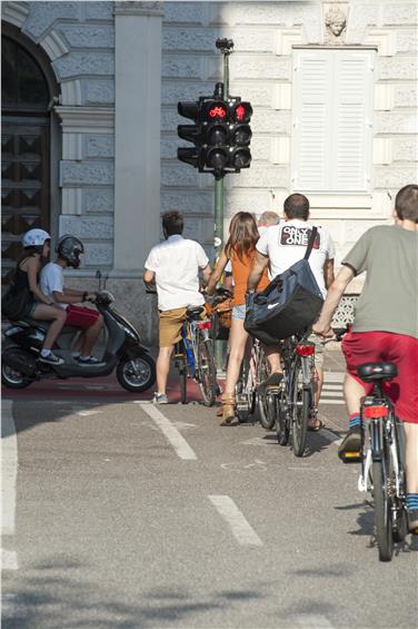 Al lavoro in bici: oltre mille altoatesini hanno partecipato all'iniziativa (Foto Ökoinstitut)