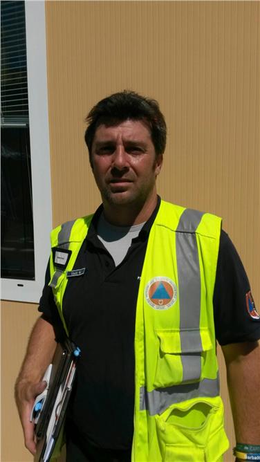 Matteo Vischi fa parte della squadra esplorativa altoatesina nelle zone colpite dal terremoto (Foto USP/Agenzia protezione civile)