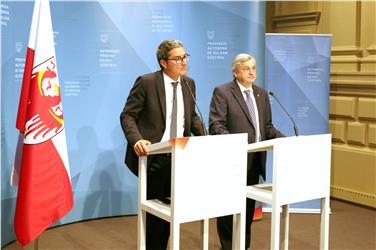 Pressekonferenz zur Landesregierungssitzung -  LR Mussner: "Die Planung der  Umfahrung von Gossensaß wird nun veranlasst" (FOTO: Roman Clara/www.provinz.bz.it/news)