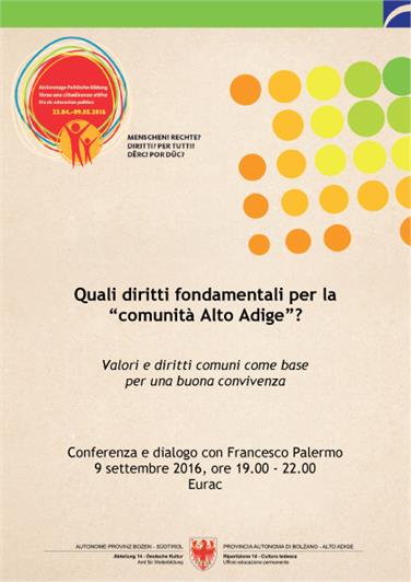 Il flyer dell'incontro